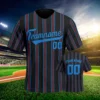 Custom Baseball Jersey Black Blue Personalized Baseball Team Shirt Printed Name Number Baseball Fans Gift for Men Women Youth