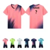 Custom Men Football Uniforms Soccer Jerseys Men Tracksuit Sportswear Short Sleeves Jersey Soccer Shorts Suit Team Student Jersey