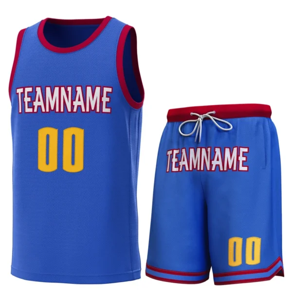 Custom Basketball Jerseys Set Embroidery Stitch Team Name Number Basketball Shirt Suit a Unique Gift