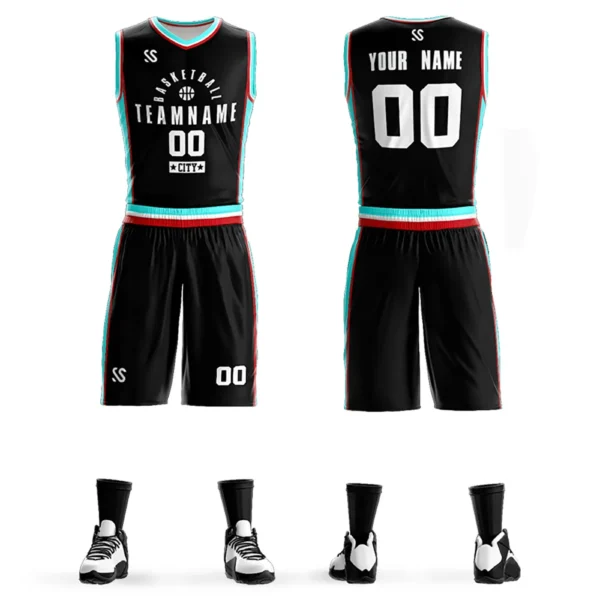 Personal Customizable Basketball Uniform For Men Sportwear Team Name Printed Jerseys Training Tracksuits