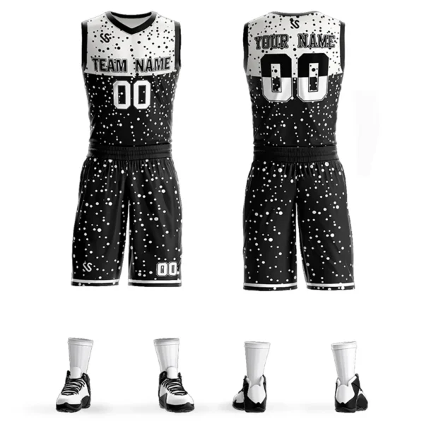 Custom Basketball Shirt Fashion Gradient Design Creative Team Uniform Basketball Jersey Set Adult/Kids