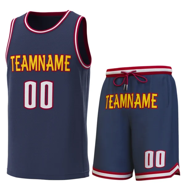 Custom Basketball Jerseys Set Embroidery Stitch Team Name Number Basketball Shirt Suit a Unique Gift