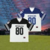 Men's 2025 Summer New American Football Jersey Plus Size Sweatshirt Mesh Short-sleeved T-shirt Top