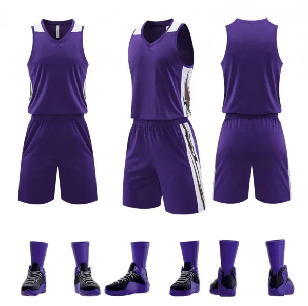 Sublimation Custom Adults Basketball Uniform Personalized 100% Polyester Breathabale Basketball Jersey Sportswear Shirt For Men