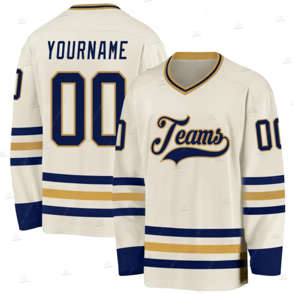 NewFashion Custom Name Team Suits Colorful Retro Vintage Breathable Pullover 3DPrint Casual Hockey Long Sleeves Jersey Shirts X8