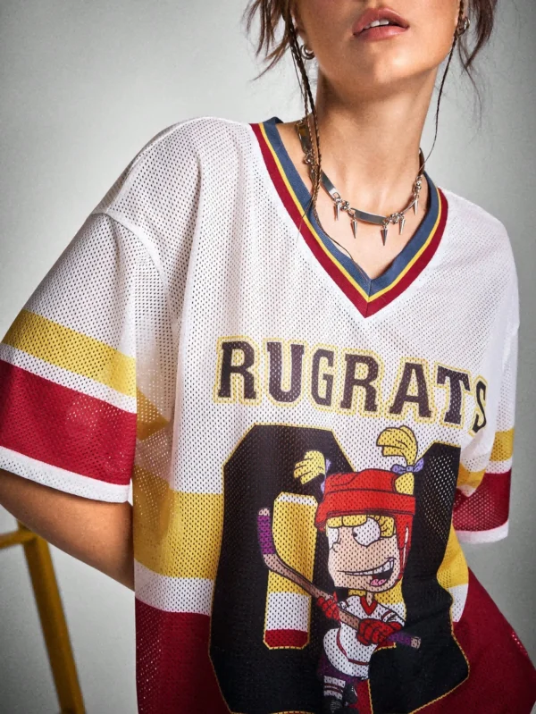 kf-Sf70a7621f187406eb03866eb802a472eU Summer New Baseball Jerseys For Women Mesh Breathable Half Sleeve Top Casual V-neck Short Sleeve Tees Oversized Y2K Top